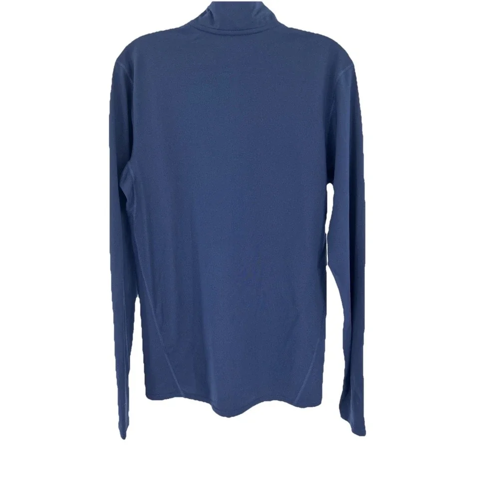 Nike Dri-FIT Womens Navy Blue Quarter Zip Pullover Thumbholes‎ 926270-419 Size S